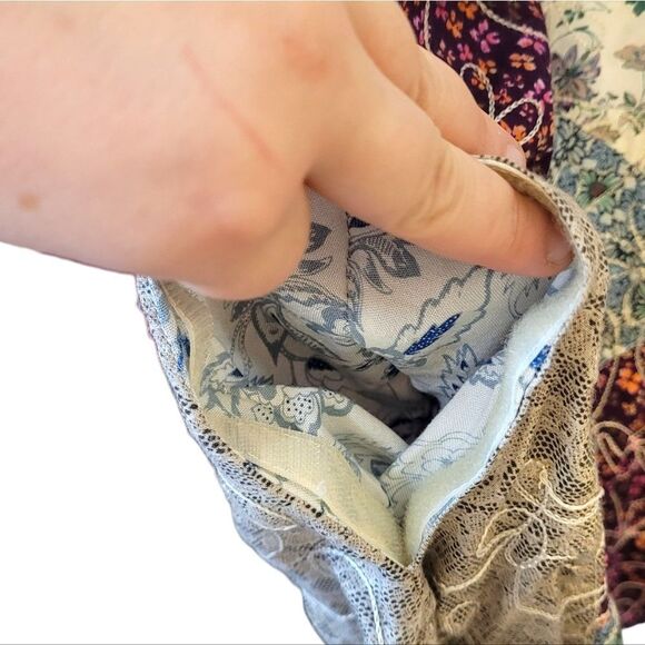 Blue Sky Women's Boho Patchwork Embroidered Midi Skirt Size XXL - Picture 6 of 6